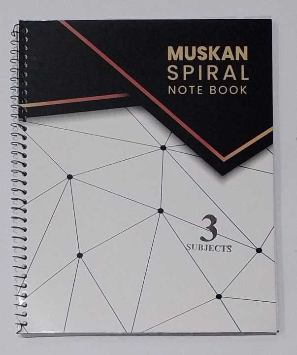 Spiral Notebook - College Aesthetic Notebook - Size: A4