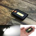 Mini COB LED Keychain Flashlight 3 Modes Key Chain Portable Keyring Light. 