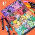Ulebbe Permanent Acrylic Paint Markers Set Art Permanent Markers for Canvas, DIY Glass, Rock, Ceramic, Wood. 