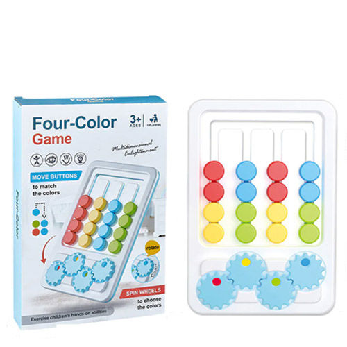 Color Matching Puzzle Toys Montessori Slide Color Matching Brain Teaser ...