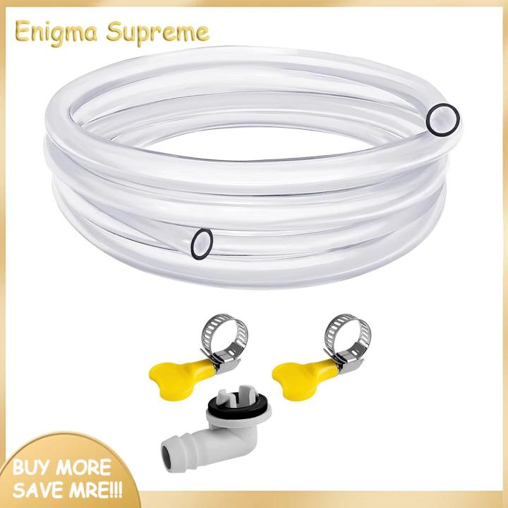 Enigma- Air Conditioning Drain Pipe Kit Easy Install Ac Drain Pipe Set Leak Resistant Kink-free Universal Kit for Air Conditioners Wide Application Buyers' Choice Kink-free Drain Hose