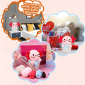 Crochet Kit DIY Salamander Crochet Kit with Knitting Yarn Needles Plush Doll Easy(Pink). 