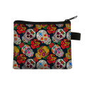 Gothic Girs Print Coin Purse Mini Portable Woman Shopping Coin Bag Skull Cartoon Girl Wallet Key Bag. 