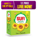 Sufi Sunflower Cooking Oil 1Ltr x 5 Poly Bags. 