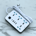 High Quality Power Strip Extension Board 4 Sockets + 3 USB + 1 Type-C Port, 2000W Load capacity , 9.5 Feet Heavy Duty Copper Wire, Wide Space, Strong Grip, On-board Indication Light, Ideal for Home and Office Use. 