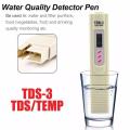 TDS3 / TEMP C F / PPM LCD Digital TDS Meter Tester Filter Pen Water Quality Purity Tester Hi Quality. 