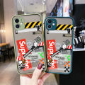 chenyyka For OPPO F21 Pro 5G Case Fashion Tide Brand Cool Boy Pattern Thin Side Square Edge Frosted Transparent Hard Phone Cases New Design Shockproof Silicone Casing Full Cover Camera Protection Softcase. 