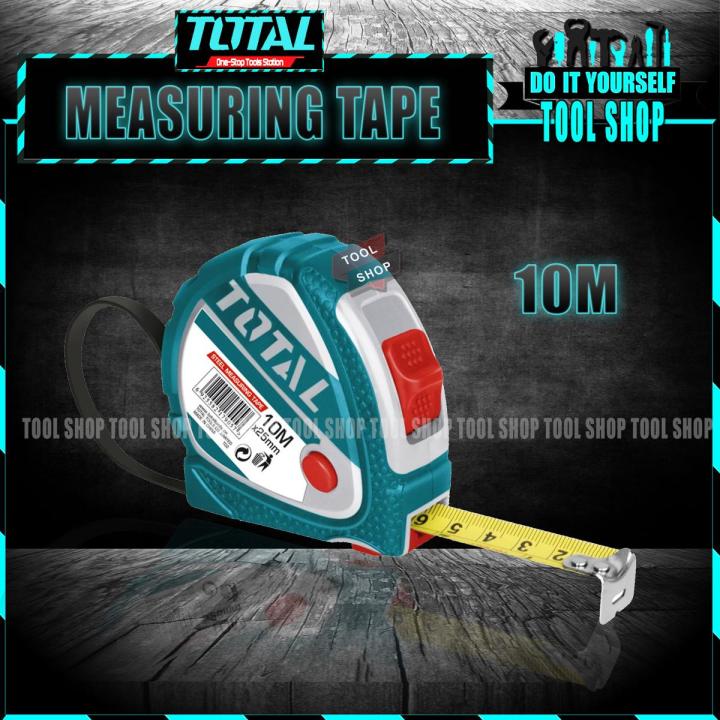 TOTAL Original Steel Measuring Tape 10M x 25mm - Tool Shop