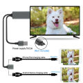 HDMI Conversion Cable Mirroring Cable Phone To TV HDTV Adapter Type-c With Screen Line For iPhone 11/ iPad/ Android. 