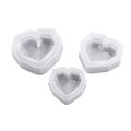 Resin Silicone Mold Resin Art Molds Silicone Jewelry Making Molds Diamond Heart for Casting Resin,Soap,Wax,Cake,Chocolate. 