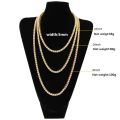 Men's Hip Hop Bling Bling Iced Out Tennis Chains 1 Row Necklaces Luxury Brand Silver/Gold Color Men Chain Fashion Jewelry. 