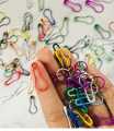 Pack of 50 Pcs Imported Coil Less Colorful Safety Pins For Women Muslim Hijab Scarf Coil less Safety Multi Color. 