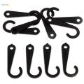 3X 50pcs Plastic J Hooks Fasteners Socks T-Shirt Clothing Display Hanger Black. 