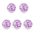 Purple confetti balloons ( Pack of 5). 