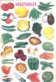 8 Pcs Set Animals, Fruits, Birds, Vegetables, Counting Early Learning Children Adhesive Stickers. 