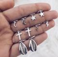 Small Gold Hoop Earrings for Women Evil Eye Huggie Earring Star Earrings Gift For Women Black Hoops Earrings Jewelry. 