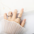 Silver Opening Lovers Ring Simple Personality For Women Fine Jewelry Accessories Gift. 