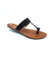 Shaheen Black Kolapuri Chappal for women And Girls KPBL111. 