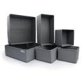 Drawer Organizer Set of 6 gray color Drawer Organizer to sort Your Wardrobe and Drawer - Tidy Up Your Space with our Collapsible Clothes Organizer for Shirts, Ties, Socks, Bras, Underwear. 