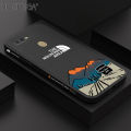 Hontinga for OPPO A7 Case Side Design Phone Cover Simple Elegant The Natural Moutain Area Cover Square Edge Pattern Liquid Silicone Trend Case. 