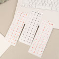 Round Keyboard Sticker Transparent Keyboard Cover English/Korea/Russian/Arabic Sticker For Dust Protection Laptop Accessories. 