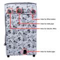 Classic® LG Top Load Washing Machine Cover Suitable For 6 kg, 6.2 Kg, 6.5 Kg, 7 Kg (56cms X 56cms X 85cms) Half White & Grey. 