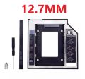 Slim 7 Fat 2nd SATA HDD 9.5MM &12.7MM CADDY CD/DVD-ROM to Expanded Data Storage for All Laptop/PC 2.5 inch 12.7MM Fat and 9.5Mm Slim Universal HDD Caddy Internal Hard Drive Enclosure for All Laptop/PC  (For SATA-to-SATA / Universal 2.5" HDD/SSD. 