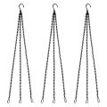 6 Pack Hang Chan, HEAVY DUTY 50cm Hang Flower Basket Replacement Chan -3 Pont Garden Plant Hanger for Outdoor or ndoor. 