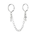 Fashion Women Punk Cool Conjoined Cross Butterfly Rings Adjustable Chain Open Finger Rings Alloy Man Rings Party Accessories Jewelry Gift. 