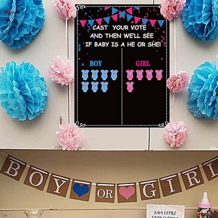Baby Gender Reveal Board Gender Reveal Creative Voting Game