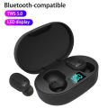 E6S TWS Wireless Bluetooth Headset Waterproof Noise Cancelling LED Earbuds with Mic Wireless Headphones Bluetooth Earphones. 