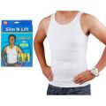 Slim N Lift - Nylon Slimming Vest For Men - White Color. 