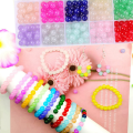 300Pcs 8mm Glass Beads Kit for Jewelry Making 5 Color Crystal Beads Round Gemstone Beads Bracelet Making Set Kit DIY Craft. 
