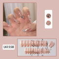 Immortal Crystal Butterfly Chain Enhancement Finished Fake Sheet, Patch Wearable Nail Sheet. 