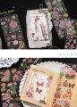 RHS Online 3 Sheets Dazzling Flowers Series PET Bronzing Stickers Album Diary Journal Decorative Crafts Scrapbooking DIY Sticker. 