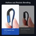 TOPK AN24 3 In 1 Fast Charging Cable Micro USB Type C Cable Multi port USB charging cable. 