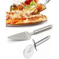 Pizza Cutter Wheel and Pie Server, Stainless Steel Pizza Server Knife Pizza Slicer Shovel set,Kitchen Pastry Cheese Pizza Tools,2 Packet. 