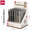 Deli S001/S002 Movable Pencil 0.5/0.7mm Student Writing Metal Pen Body Mechanical Pencil. 