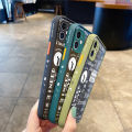 chenyyka For iPhone 6 Case Thin Frosted Transparent Hard Side Square Edge Shockproof Phone Cases Fashion Tide Word New Pattern Silicone Casing Full Cover Protection Softcase. 