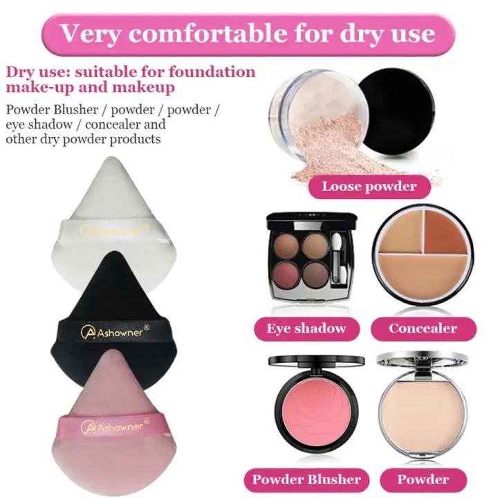 Velvet%20Triangle%20Powder%20Puff%20Reusable%20Sponges%20with%20Strap%20for%20Loose%20Powder%20Cosmetic%20Cream%20Foundation%20Wet%20Dry%20Makeup%20-%20Image%203