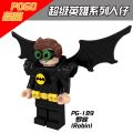 Roman Batman Minifigures Spider-Woman Robin Building Blocks DC Kids Lego Toys. 