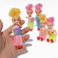 4 pes plastic tiny dolls-4 Pcs Set - Soft Mini Princess Doll Toys For Girls - 4 Inch - Colorful Hair and Clothing Fancy Dress Dolls Toy For Kids Boys and Girls. 