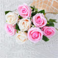 Valentine's Day Artificial rose Lifelike Beautiful Single rose  flower Silk rose for Wedding Valentine's Day gift Home decoration Table setting Hall decoration. 