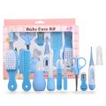 Newborn Health care Set Kids Grooming Kit Safety Manicure Nail Clippers Comb Emery Hairbrush Thermometer Baby Care tool. 
