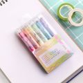 Crayon set day solid jelly highlighter marker creative glitter color pen color marker stationery set. 