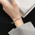 Bow bracelet women's niche design light luxury pull-out bracelet jewelry girlfriend tokens. 
