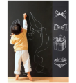 Big Size 2FT by 4FT Black board Waterproof Chalk Board, Blackboard Stickers Removable, Chalkboard Wall Sticker, White Board. 
