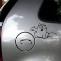 Cat Sticker - Simons Cat Funny Van Boat - Stickers Laptop Car Truck Window Bumper Decor Notebook   Size: 14×9cm/5.5×3.5in(L×W) Bowl Size: 9*5cm/3.5*2.0in(L*W). 