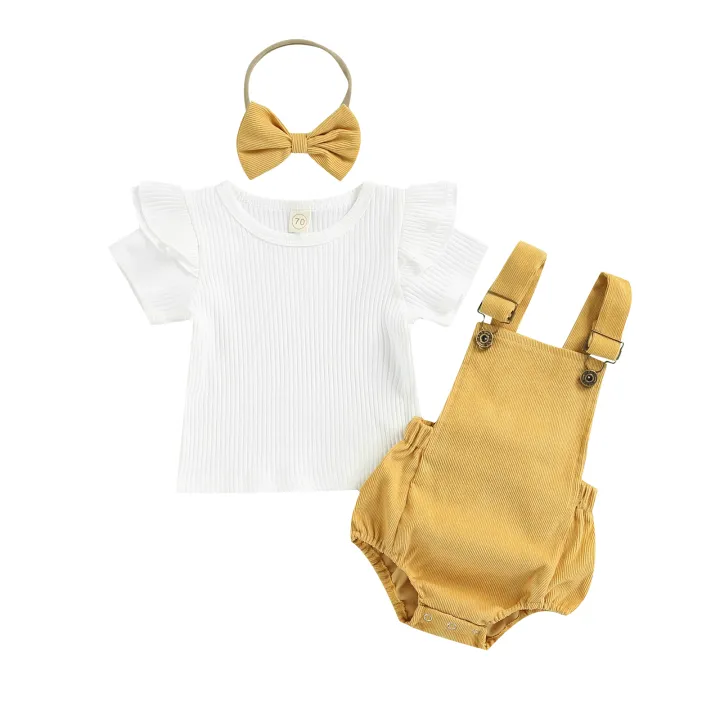 Newborn%20Baby%20Three%20Piece%20Set,%20Fly%20Sleeve%20Round%20Neck%20Shirt%20Suspender%20Ruffle%20Shorts%20Elastic%20Matching%20Headband%20-%20Image%206