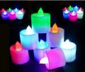 new amazing Small LED Candles, 7 Color Flameless Tea Light Candles, Operated Electric Candles, Pack of 6, White Base. 